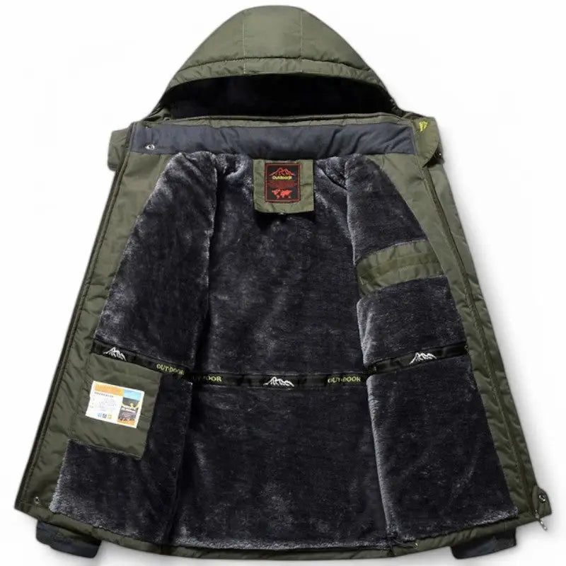 Fleece lined parka