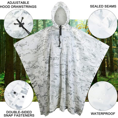 waterproof hooded poncho