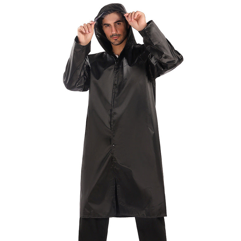 Waterproof poncho black