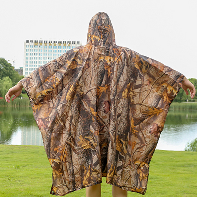 Waterproof poncho for hunting