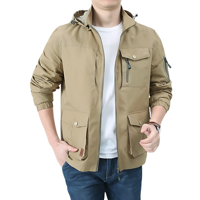 Waterproof zip down hoodie