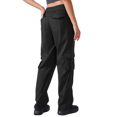 Womens wide leg cargo trousers